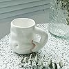Hesim Hand-Crafted Ceramic Fat Belly Mug With Arm Handle | Potbelly Coffee Cup | Father's Day Gift #4