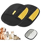 Pet Hair Removal Glove for Cats & Dogs, 2025 New Pet Hair Remover Electrostatic Gloves Pet Hair Remover Glove for Couch, Furniture, Carpet, Curtain, Washable Reusable Animal Fur Removal Tool (2PCS)