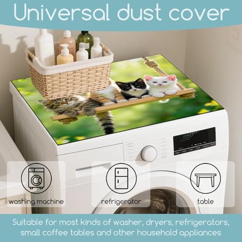 Housse lave-linge anti-rayures chatons mignons pour protéger votre machine - 4
