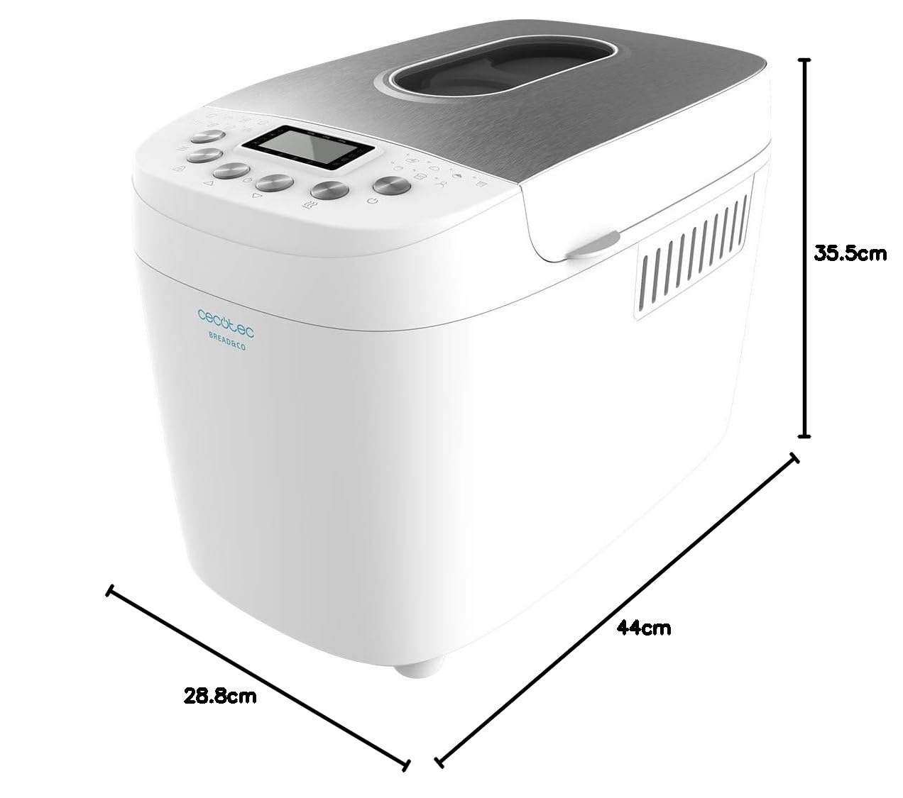 Cecotec Macchina per il Pane Programmi Automatici Bread&Co 1500 Perfectcook. 850 W — immagine 7 di 12