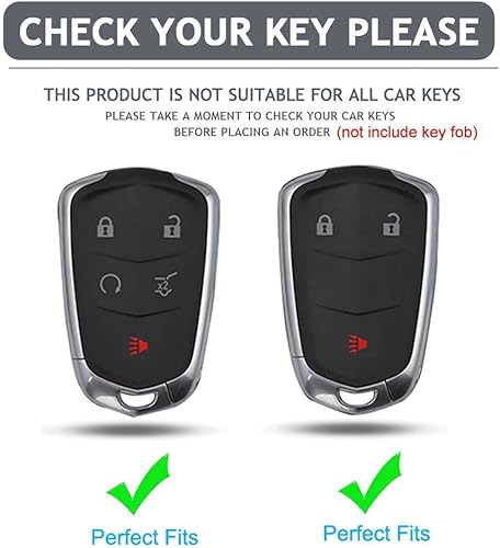 Miniatura 2 de Funda para llavero Cadillac, funda de protección completa de TPU suave de alta calidad para Cadillac Escalade ATS CTS STS SRX XT5 CT6 cubierta de