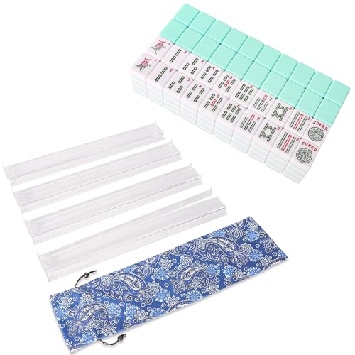 Set de Fichas Americanas Mahjong con Rack y Pusher miniatura 1