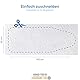 Bügelbrett Polsterung 140x55 cm - Die XXL Bügelbrett Unterlage Nr.1-100% Filz - Einfach selber zuschneiden ︎ Ideal für Dampfbügeleisen ︎ Ökotex Zertifikat ︎
