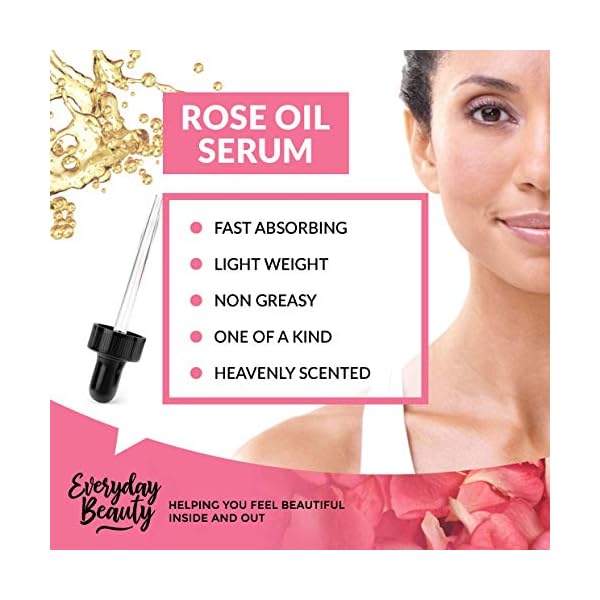 Rose-Oil-Serum-USDA-Certified-Organic-Hydrating-Facial-Serum-One-of-a-Kind-Heavenly-Rose-Scented-All-Natural-100-Plant-Based-Botanical-Beauty-Face-Oil-1oz Rose Oil Serum - USDA Certified Organic Hydrating Facial Serum - One of a Kind Heavenly Rose Scented All Natural 100% Plant Based Botanical Beauty Face Oil - 1oz