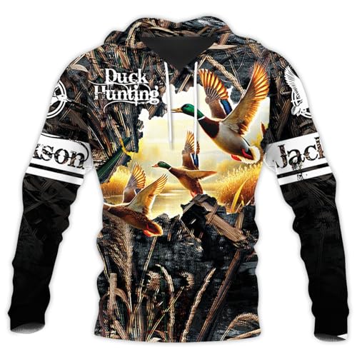 Image of PriAmi Custom Camo Hoodie for Women, 3D Pullover Hunting Sweater Gift