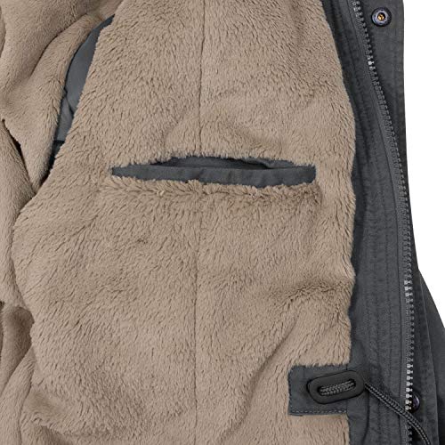 bw-online-shop Winterparka Fishtail mit Futter anthrazit - 5XL