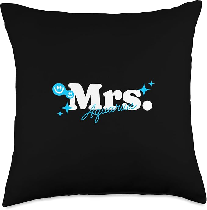 Mrs. Aquarius Throw Pillow