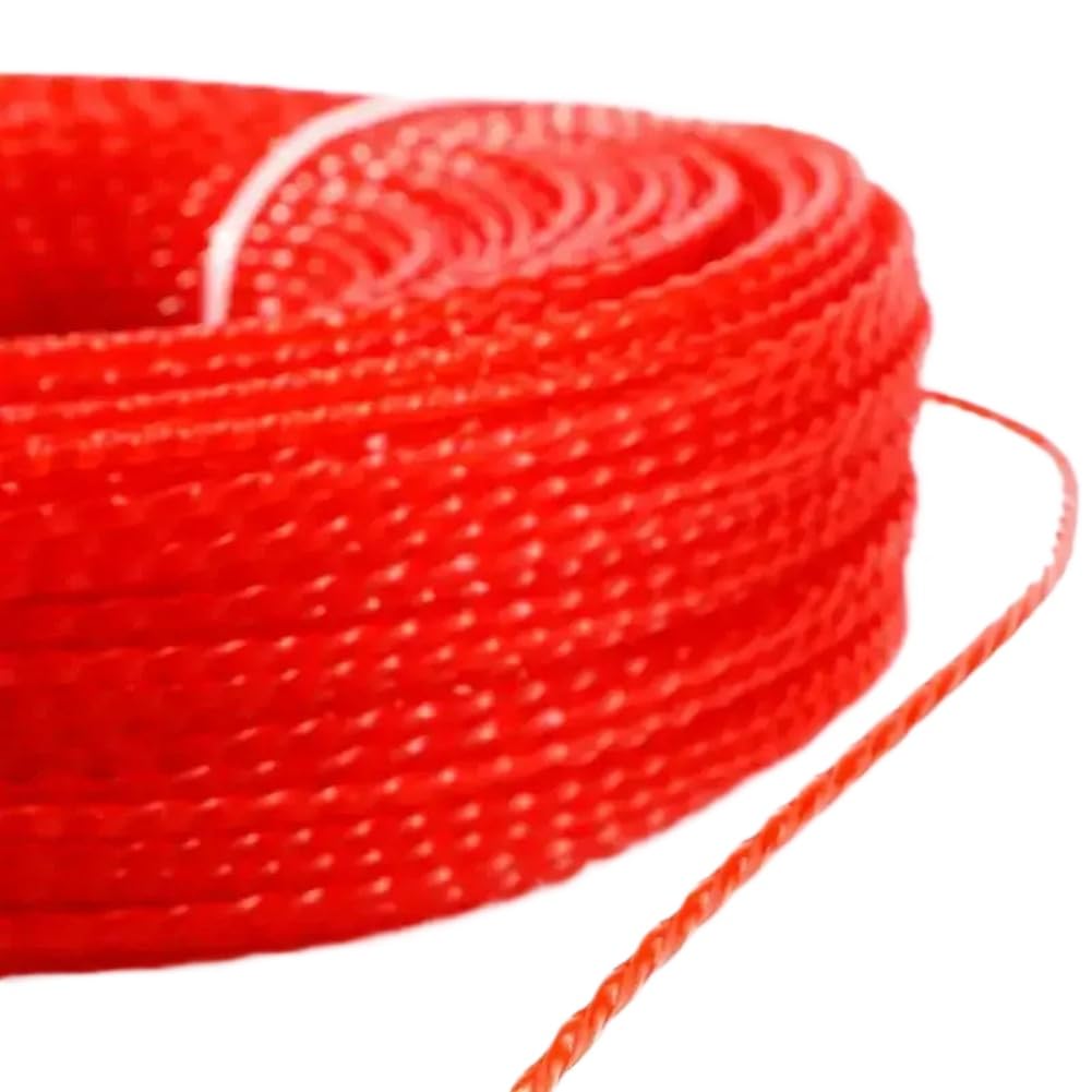 Linea di Corda in Nylon per falciatura da 100 Metri 2,4 mm per Accessori per Tosaerba Giardino sul Retro