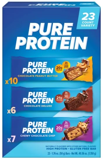 Protein Bars, Variety Pack, 1.76 oz, 23-count