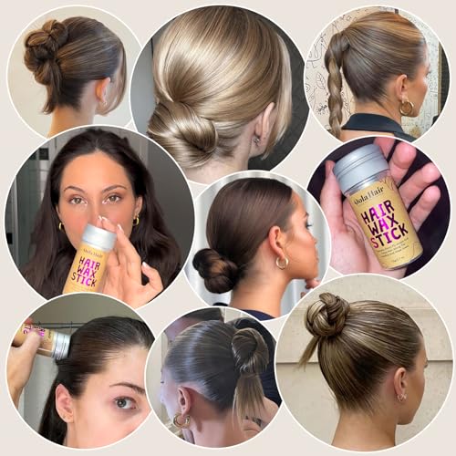 Dolahair Hair Wax Stick - Flyaway Control and Styling Pomade for Kids, Women, and Men - Hair Bun Maker and Accessorie (1 Pack of Wax) - Image 3