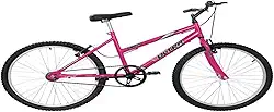 Bicicleta de Passeio Ultra Bikes Esporte Aro 24 Reforçada Freio V-Brake Sem Marcha Feminina Rosa