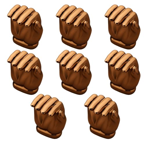 Image of Hand Design Knob for Drawer /Door Knob /Drawer Knobs /Decorative Knobs and Pulls /Door Hardware /Zinc Alloy (PVD Rose Gold Finish) Pack of 8-| 3 Years Warranty |