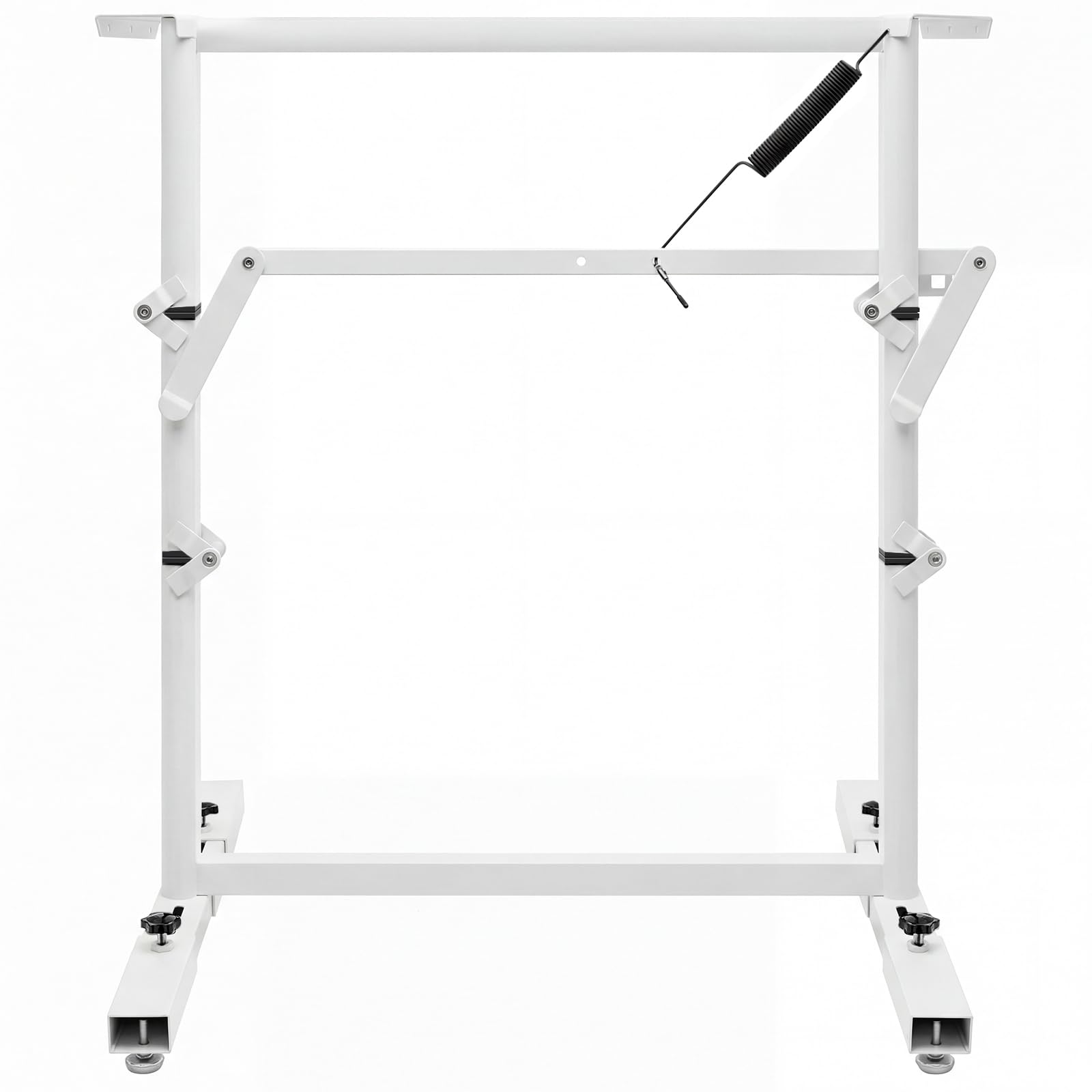 MorningRo RV Adjustable Table Leg Folding Dinette Table Stand Bed Base for RV Height Adjustable Bracket for Caravan Motorhome Yachts and Various Outdoor Activities (White)