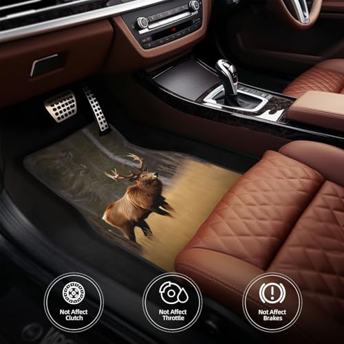 Tapis de sol voiture imprimé animaux sauvages protection durable - 5
