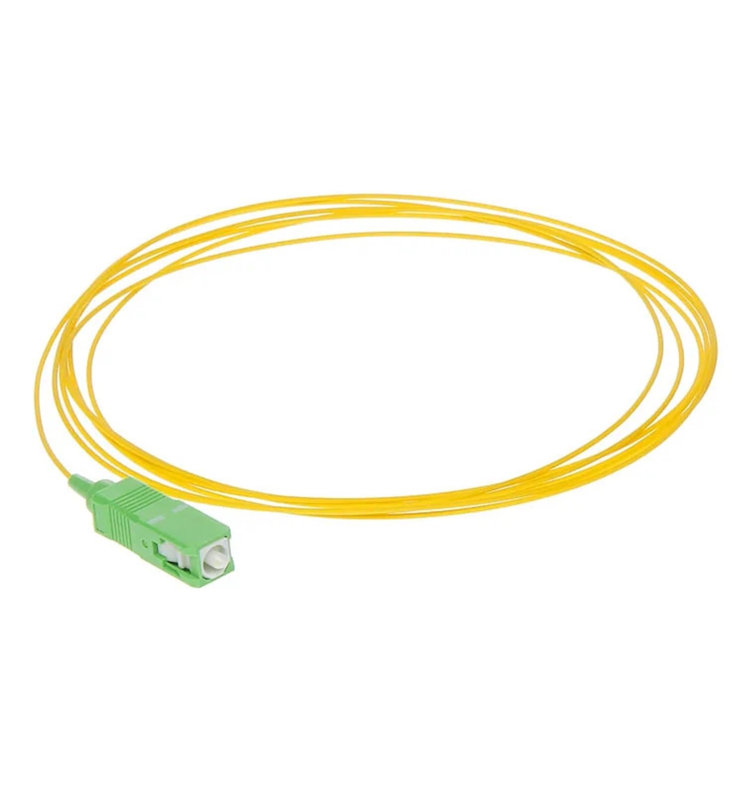 50 Uds 1,5 metros SC/APC coletas de fibra óptica SM G652D SX 0,9mm LC/UPC OM2 OM3 OM4 chaqueta óptica Pigtail LSZH(50PCS SCAPC)