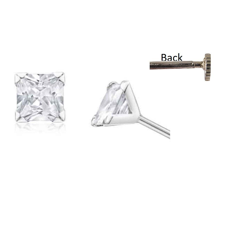 Darshraj Silver Studd | Amarican Diamond Studds | Cubical Stud | White Stone Stud | 3 MM Studd (Pair) (B08NYNH9TL) Amazon Price History, Amazon Price Tracker