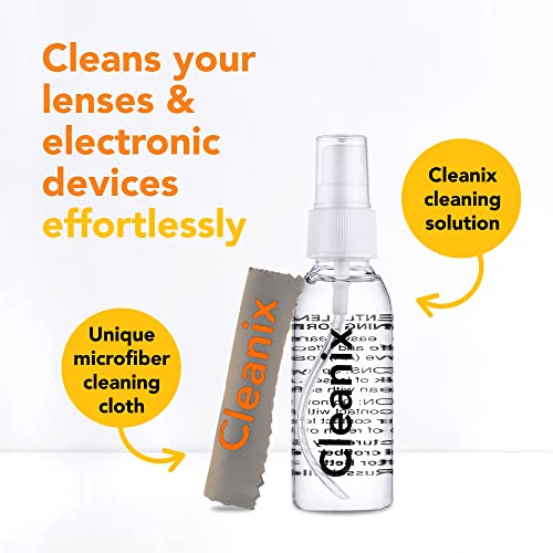 image for Cleanix Glasses Cleaner Set of 3, Alcohol-Free Eyeglass Cleaner, 3pcs.