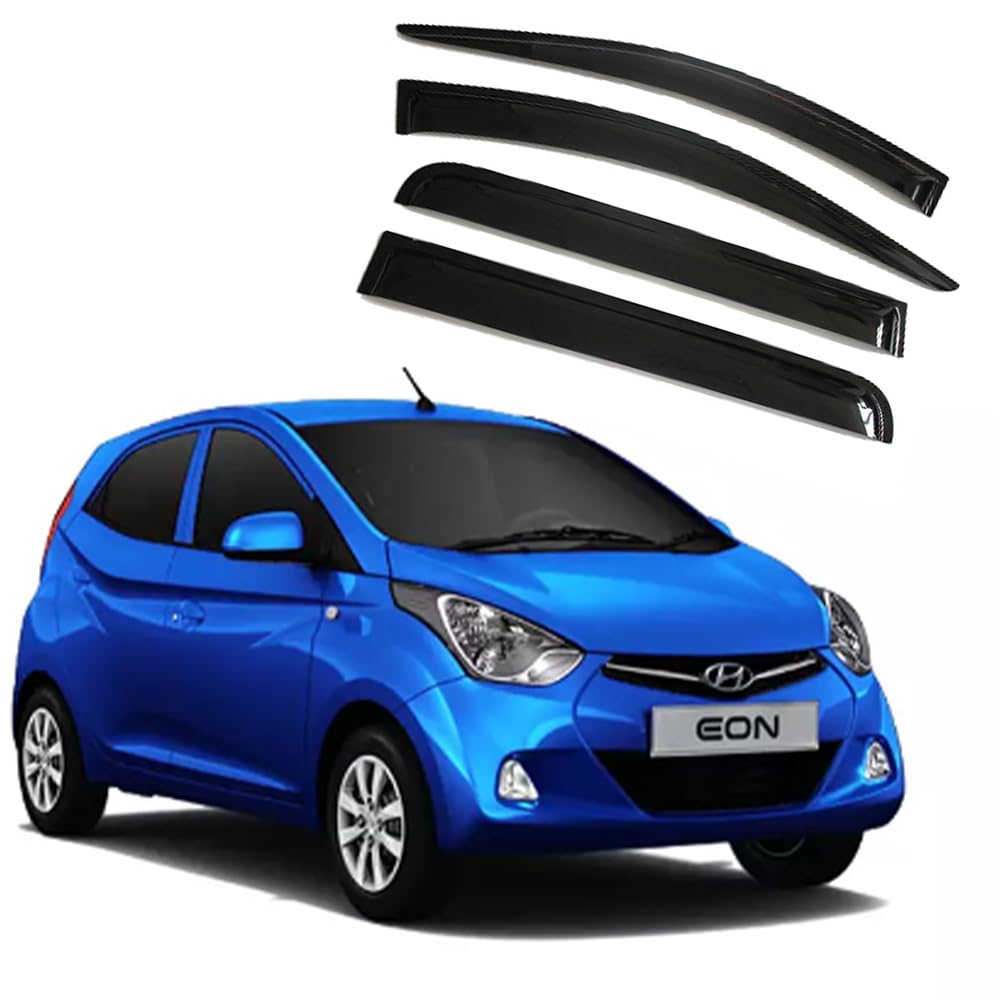 Mayronix Injection Moulded Door Visor Rain/Sun Visor Wind Deflector for Hyundai EON