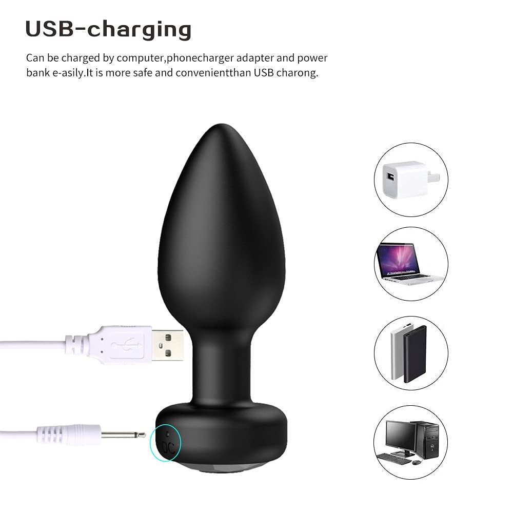 Plug anale Plug anale telecomandato 10 frequenze USB di ricarica vibratore plug anale vibratore plug anale giocattoli erotici del sesso Per coppia