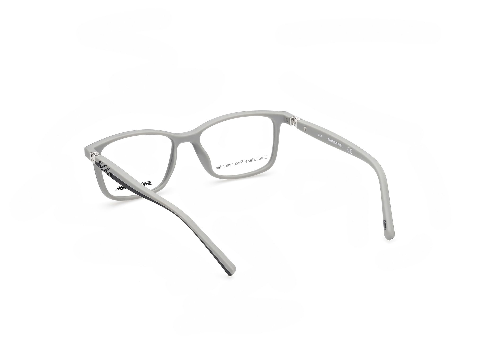 Skechers Brille mit Sehstärke für Jungen optional mit Sonnenbrillentönung oder Blaulichtfilter, Rechteckig, gefertigt aus Kunststoff, Modell: SE1173 (inklusive Brillenetui)