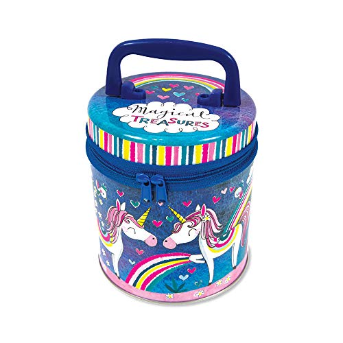 Rachel Ellen Designs Zipped Girl's Storage Tin - Magical Treasures Unicorn Design