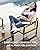 Aoxun Patio Furniture Set, 4 Piece Outdoor Patio Furniture with Thick Cushions, Modern Metal Outdoor Conversation Sets with Coffee Table for Porch, Balcony, Deck Beige