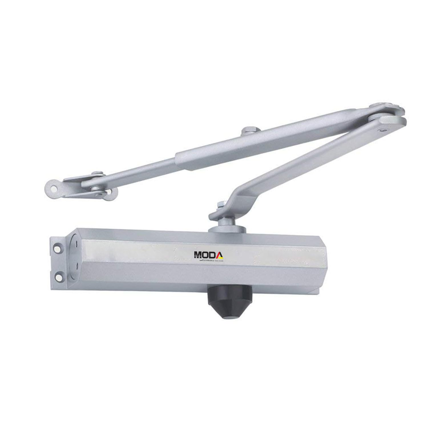 MODA Germany Automatic Hydraulic Heavy Duty Alloy Body Door Closer for for Metal and Wood Doors | Door Closer for Home, Residential/Commercial use with Fitting Set (Silver) Weight Capacity: 80 KG (B0D33MZP5P) Amazon Price History, Amazon Price Tracker