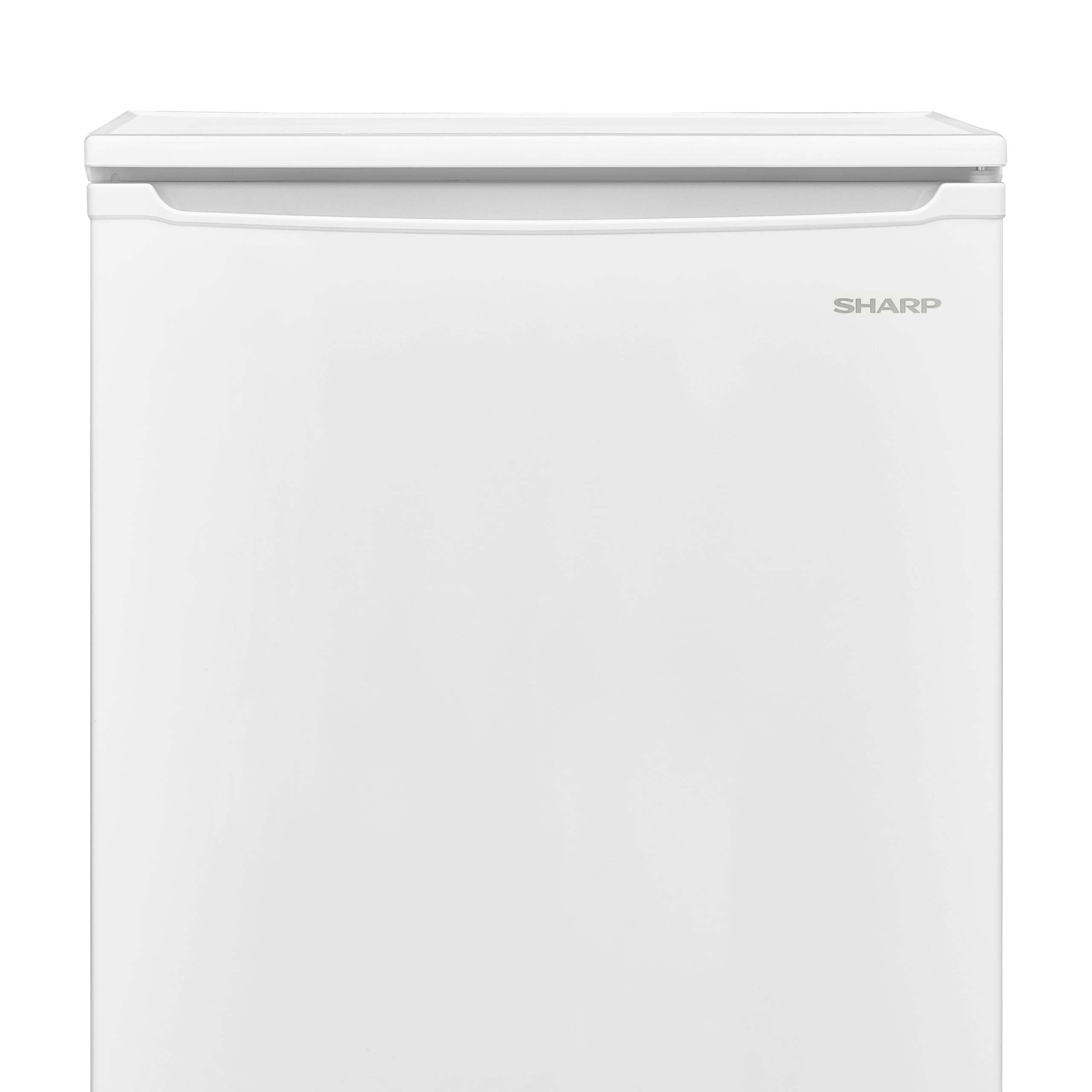 SHARP SJ-UD103T0W-EU freistehender Kühlschrank (EEK D, 103 L, 38 dB), (3 Schubladen inkl. 1 Klappfächer), Weiß, H83,8 x B54cm