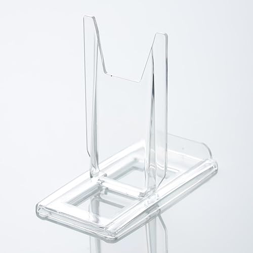 Miniatura 2 de Paquete de 10 soportes de acrílico ajustables para cómics, caballete transparente, soporte para coleccionista, para álbumes de obras de arte, CD,