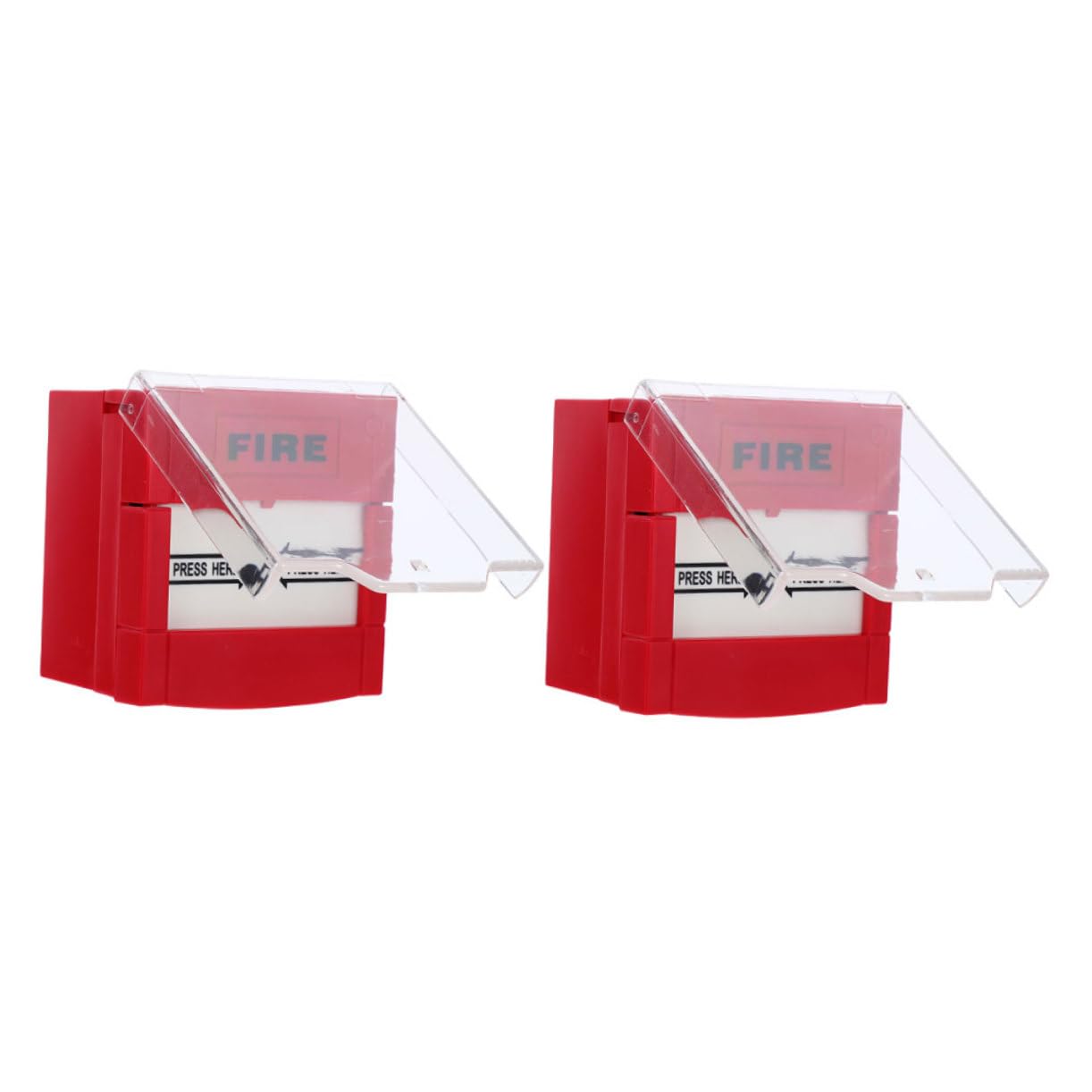 Botón de Alarma de Punto de Llamada Manual Rojo Reinicio de Emergencia, Interruptor de Reinicio de Fuego para Seguridad contra Incendios en Casa y Oficina, 2 Piezas, Uso Inmediato
