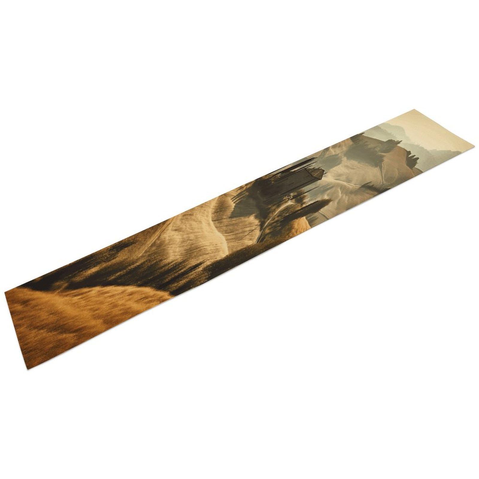 View of Typical Tuscany Landscape Table Runner 13" X 72" Exquisite Linen Table Runner Wrinkle Resistant Farmhouse Rustic Table Runners Seasonal Table Decoration for Kitchen Dining Home Party