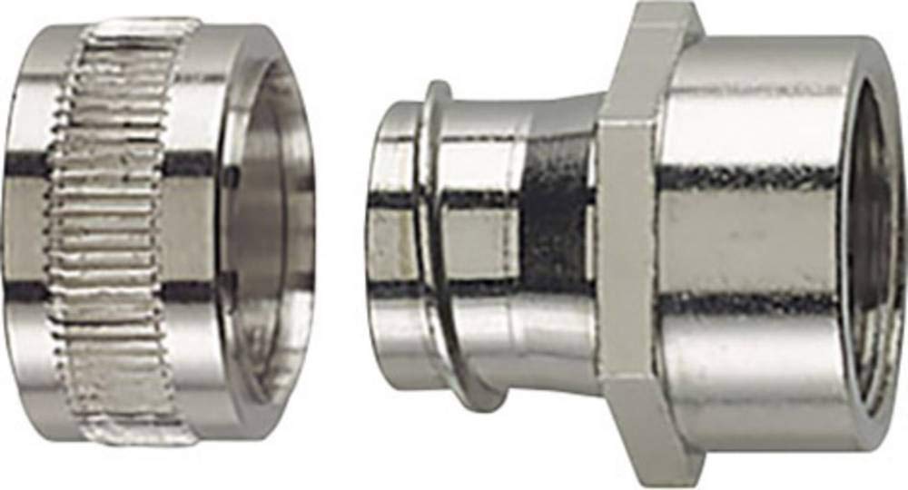 HellermannTyton 166-31300 PCS16-FF-M20-NPB-ML Hose Screw Connection Metal M20 Straight Pack of 1, Metall