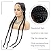 Kalisa Black 4 Twist Lace Front Braid Wig Nature Looking with Baby Hair Synthetic Wigs Hand Tied Heat Resistant Fiber 4 Braided Daily Wigs for Women 30 Inches, 30 Inch (Pack of 1)