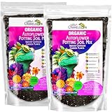 Organic Autoflower Potting Soil Mix – Ready-to-Use Living Soil, No Fertilizers Needed – Balanced Nutrients, Light Texture, Excellent Drainage, Boosts Germination & Root Growth (10 quarts)
