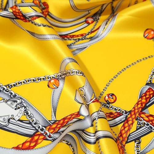 100% Pure Mulberry Silk Scarf-21''x21'' 14MM Silk Satin Hand rolled Scarf for Women Square Scarf3