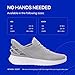 Kizik Slip On Sneakers: Athens - Comfortable All-Day Wear, Hands Free Convenience, Breathable Knit Top, Mens & Womens Walking Shoes with Arch Support - Slate Grey M6 / W7.5