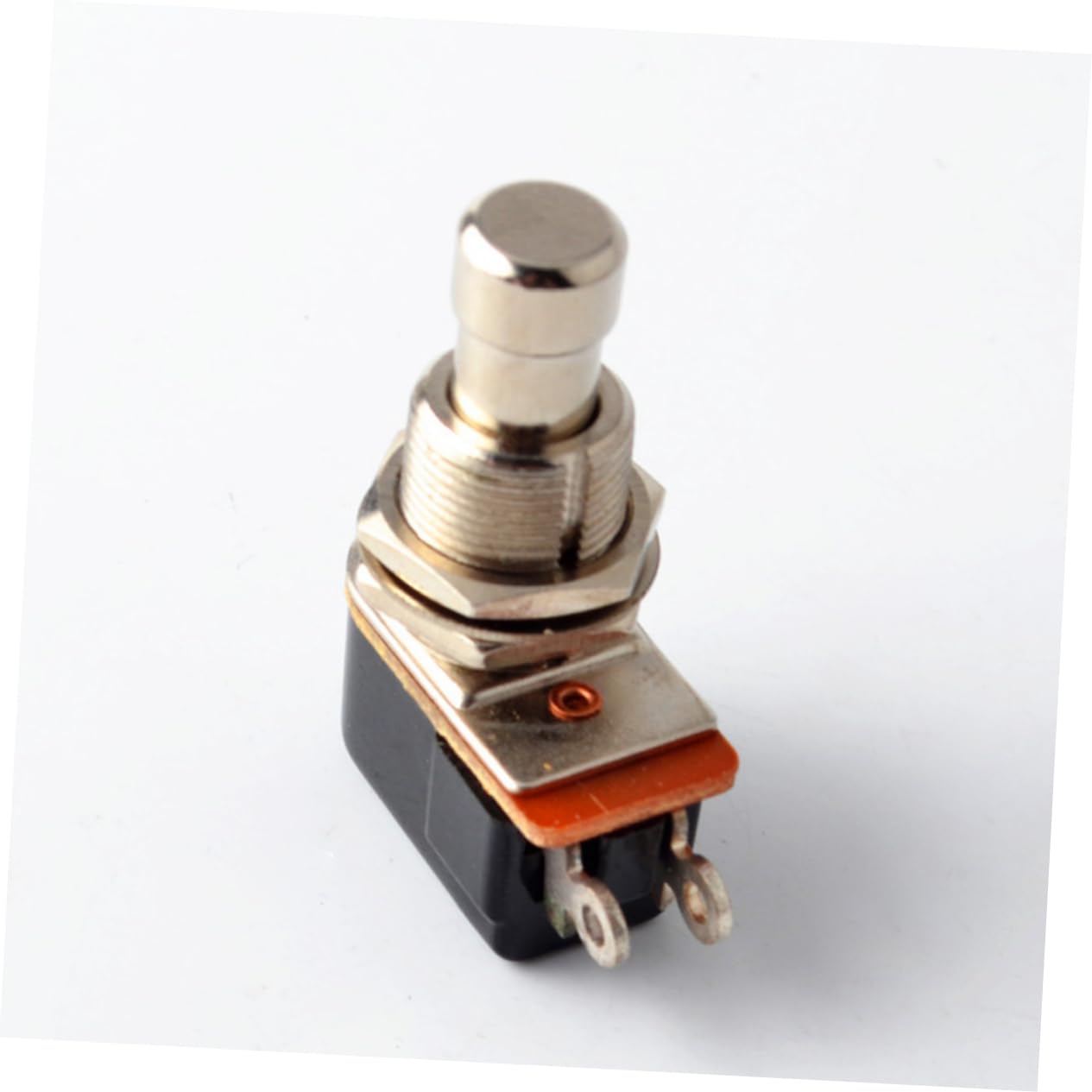 Abaodam 5pcs Metal Guitar Effects Pedal Button Switch Guitar Pedal Toggle 2 Pin Foot Push Butt