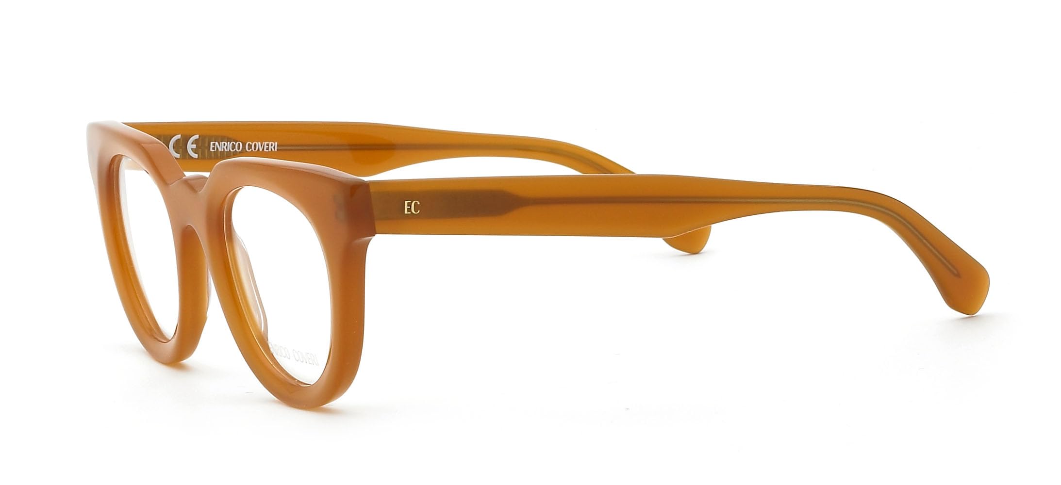 Enrico Coveri Okulary korekcyjne ECV139 damskie oprawki, Hawana
