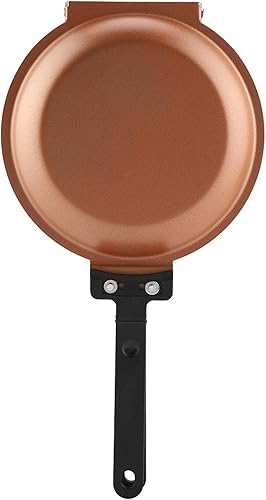 01 Sartén de huevo de doble cara, antiadherente de hierro de alta calidad, sartén abatible de doble cara, utensilios de cocina para el hogar,