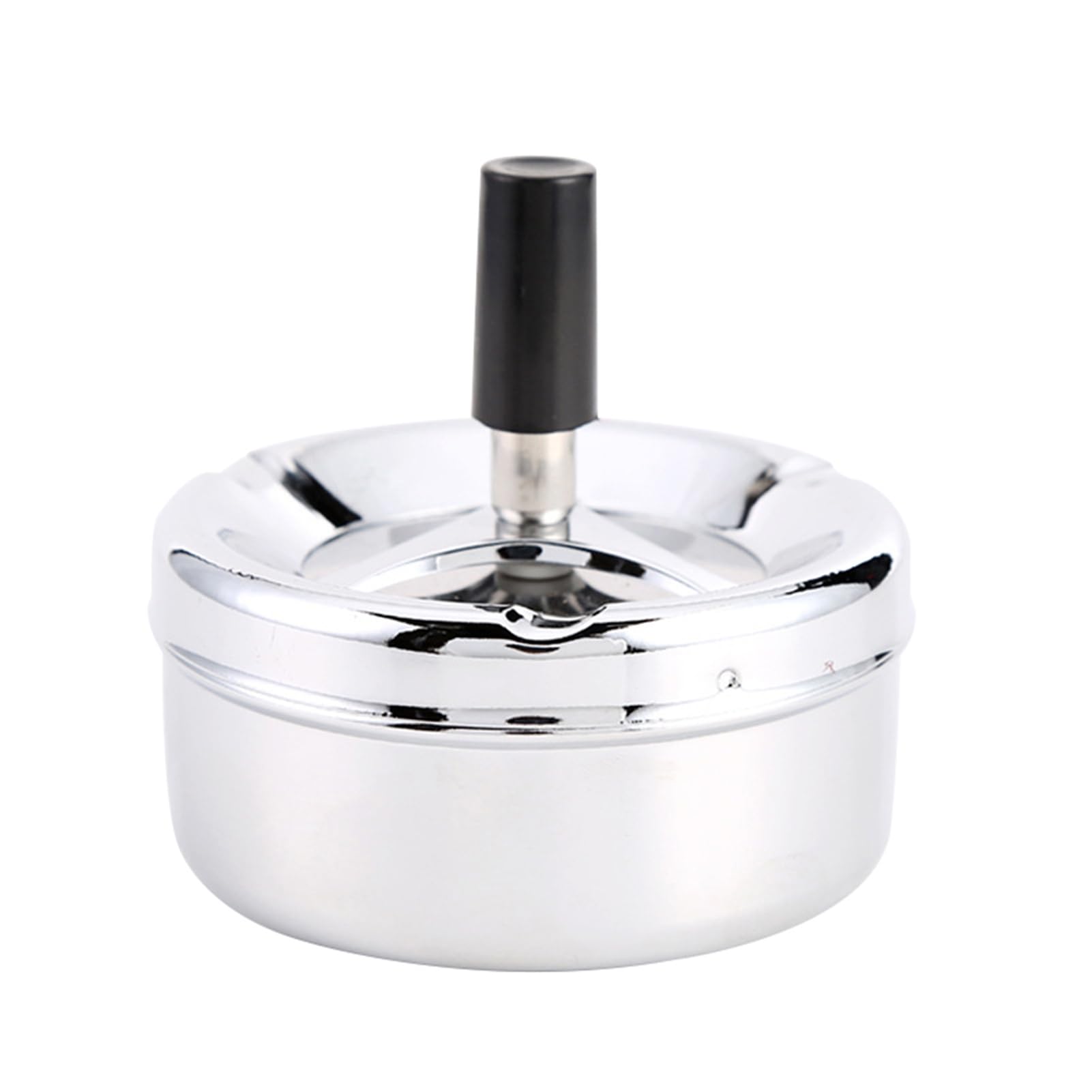 Stainless Steel Creative Stainless Steel Windproof Rotation Lid Home Hotel Ashtray Smoker Gift