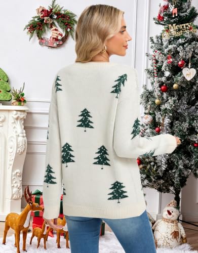 Image of Women's Pullover Sweaters Cute Multi-Hearts Knitted Casual Sweater