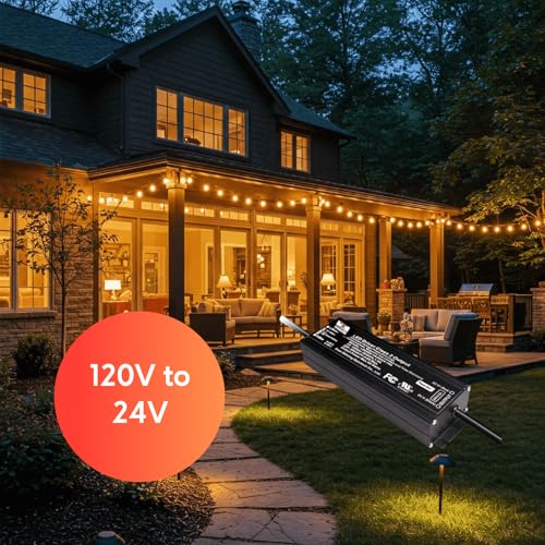 Image of Ironsmith Lighting Products LED Driver with Triac Dimming Transformer - Efficient 120 Volts to 24 Volts 96 Watt Input, Dimmable from 100% to 1% - Corded Electric, Black