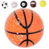 Holibanna Colored Rubber Golf Balls with Gift Box Practice Balls for Training Safe Smooth Material Sports Themed Golf Enthusiasts and Teenagers Random Color