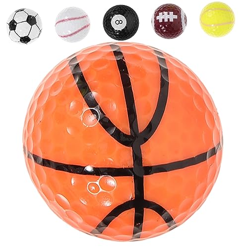 Holibanna Colored Rubber Golf Balls with Gift Box Practice Balls for Training Safe Smooth Material Sports Themed Golf Enthusiasts and Teenagers Random Color