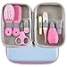 Trousse de Soin Bébé, MKNZOME 8 pièces Professionnel Trousse de Toilette Bebe Kit Soin Naissance Bebe avec Sac de Transport Kit de soins des ongles pour nouveau-né de pépinière pour voyages et maison
