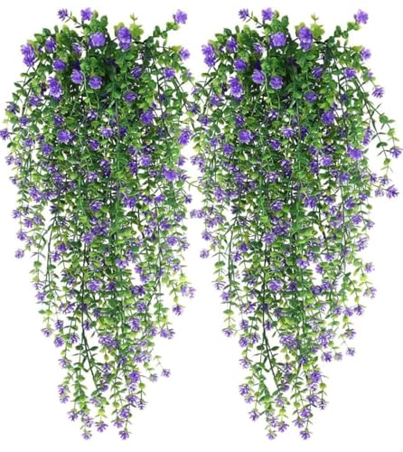 Best Artificial Hanging Plants for Your Home 81 VRB Dec 2 Pcs Artificial Dry Baby's Breath Greenery Hanging Plant...