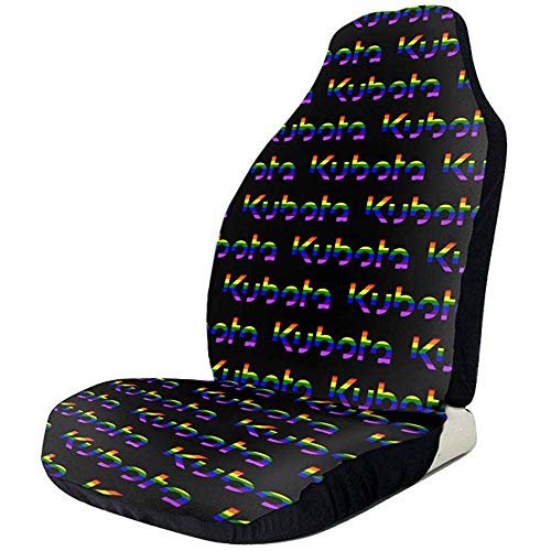 Xiaoyinghua Kubota Tractor Rainbow Orange Fundas para asientos delanteros universales para automóviles Set Fit for Cars SUV Truck