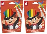 Janod - Magisches Malset für Kinder mit farbwechselnder Tinte - 8 Filzstifte + 2 Zauberstifte - Set...