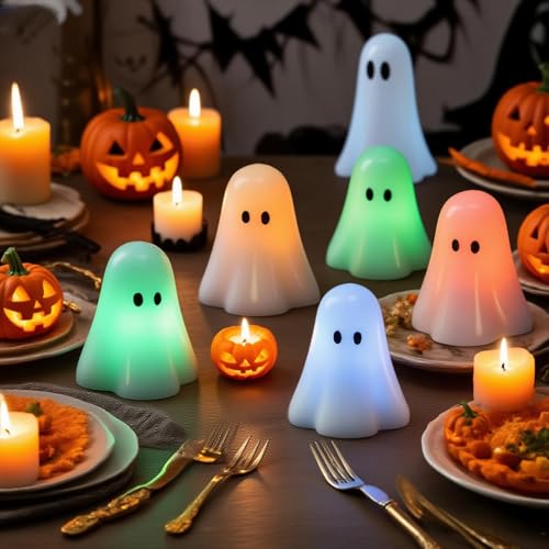 Image of Wondise Halloween Flameless Candles Color Changing with Remote Timer