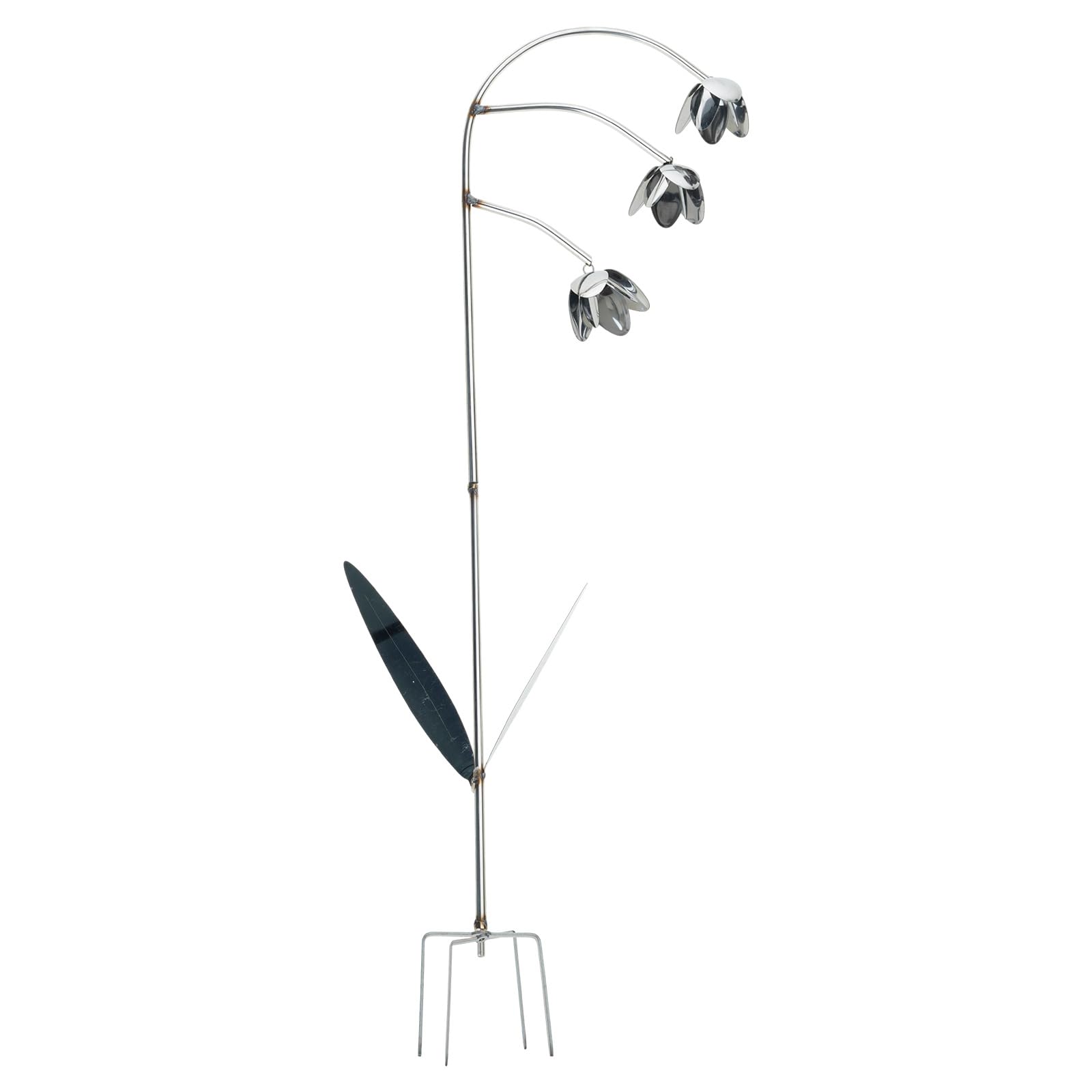Antique Farmhouse Iron Flower Art Lilies of the Valleys Wind Chimes for Decoration Metal Lilies of the Valleys Sculpture